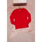 Pembe Life Kırmızı Yazı Nakışlı Kız Çocuk Çıtçıtlı Sweatshirt 16421 - 1 Yaş