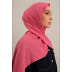 Pembe Link Desen Bambu Cotton Şal 37