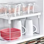 Pembe Metal Raf, Mutfak ve Banyo Dolap Içi Düzenleyici, 14X30X15 cm - Ahşap - Bej - Seçenek 1