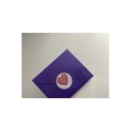 Pembe Minik Kalp Etiketi Yuvarlak Mat Çıkartma Pink Round Sticker 3 Cm (95 Adet)