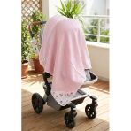 Pembe Müslin Battaniye 4 Katlı 85X85 Cm Çok Amaçlı Bebek Örtüsü