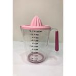 Pembe Narenciye Sıkacağı Ölçülü Şeffaf Portakal Limon Sıkacağı 1000 ml