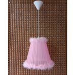 Pembe Organze Avize M-68 Yatak Odası Çocuk Odası Genç ve Bebek Odası Avize Aydınlatma Sarkıt
