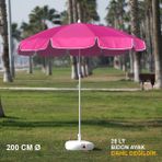 Pembe Plaj Şemsiyesi 200 cm Ø