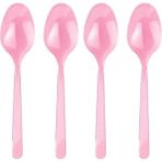 Pembe Plastik Kaşık 25'li, Doğum Günü ve Parti Için Şık ve Hafif Çözüm - Seçenek 1