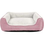 Pembe Pofuduk Peluş Köpek Yatağı, Yıkanabilir, Silinebilir, Küçük Irk Için Ideal. - Ahşap - Bej - Seçenek 1