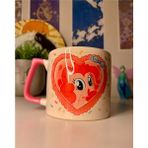 Pembe Pony Baskılı Kupa Bardak, Çay ve Kahve Için Şık ve Sevimli Tasarım - Seçenek 1