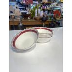 Pembe Porselen 6'lı Kase 15CM - 15 cm