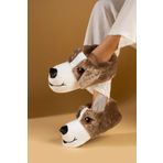 Pembe Potin 001-999-22 Vizon Sevimli Köpek Unisex Panduf