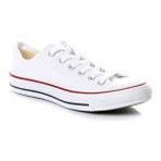 Pembe Potin Unisex Convers All Star Ayakkabı Suni Deri Yaz Sezonu Düz Taban Kadın Kullanıcılar İçin - Beyaz