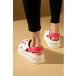 Pembe Potin Yüksek Taban Jibbitzli Eva Comfort Kadın Sandalet DNZ224-24BejFuşya Bej 40