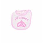 PEMBE PRENSES DESENLİ ÇITÇITLI SU GEÇİRMEZ KIZ BEBEK MAMA ÖNLÜĞÜ