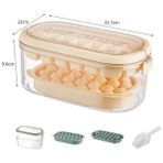 Pembe Pres Tipi Buz Küpü Makinesi Saklama Kutusu ile Silikon Buz Küpü Tepsi Kalıp Soğuk Içecekler Için Viski Parti Bar Aracı Mutfak Aracı (Yurt Dışından) - Ice Cream Tubs - Renkli