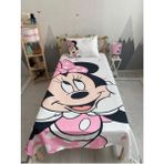 Pembe Puanlı Mini Bebek ve Çocuk Baza Pike Takımı ve Yastık Kılıfı ( Tek Kişilik ) - Renkli
