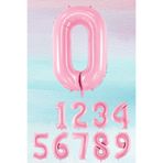 Pembe Rakam Balonlar 75cm Dev Uçan Sayı Balon