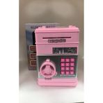 Pembe Renk Atm Şifreli Otomatik Kağıt Para Alan Kasa Kumbara