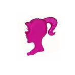 Pembe Renk Kız Kafası Folyo Balon 64 * 62 Cm & Pink Girl Head Parti Balonu Helyuma Uyumlu