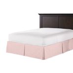 Pembe renk yırtmaçlı baza eteği