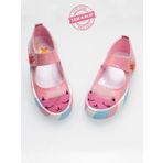 Pembe Rugan Simli 3d Kız Babet Sneakers