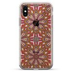 PEMBE & SARI BOHO STİL DESEN | 3D baskılı tasarıma sahip Luxendary Air Serisi Şeffaf Silikon Kılıf ve iPhone Xs Max için Hava Cepli Yastık Tamponu (6,5 inç ekranlı yeni 2018/2019 modeli)