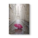 Pembe Şemsiye Tablosu 30 x 45