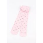 Pembe Simli Fiyonk Detaylı Kız Çocuk Muz Külotlu Çorap - 10 - 12 Yaş - 01P-Pembe