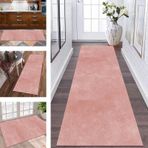Pembe Soyut Runner Halı Koridor için 50X250 CM Modern kaymaz Yıkanabilir Polyester Halı Yolluk Koridorlar Oturma Odası Yatak Anti kayma Kapalı Giriş Kat Mat