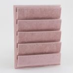 Pembe Süet Katlı Mdf Küpe Standı, Şık ve Kullanışlı Takı Düzenleyici - Ahşap - Bej