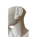 PEMBE TAŞLI MİNİMAL ÇİÇEKLİ TRAGUS HELİX KIKIRDAK KÜPE ÇELİK