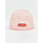 Pembe Tavşan Nakışlı Kız Bebek Kep Şapka