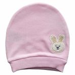 Pembe Tavşanlı Nakışlı Bere