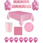 Pembe Temalı Doğum Günü Parti Seti 16 Kişilik
