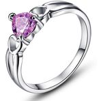 PEMBE TOPAZ 18K BEYAZ ALTIN KAPLAMA ALYANS 9 (49mm)