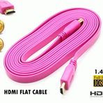 Pembe V1.4 3D 1.5 m Yassı HDMI Kablo
