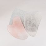 Pembe ve Kristal Kuvars Yüz Masaj Aleti Seti, Gua Sha ile Güzelliğinize Işıltı Katın - Bebek Mavisi