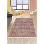 Pembe Vintage Dokuma Pamuk Tabanlı Kaymaz Kilim Klm184