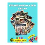 Pembe Yayınevi Mandala Boyama Kitabı - Yetişkinler İçin Mandala Boyama Kitabı - Efsane Kitap Seti