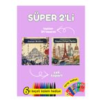 Pembe Yayınevi Mandala Boyama Kitabı - Yetişkinler İçin Mandala Boyama Kitabı - Süper Kitap Seti