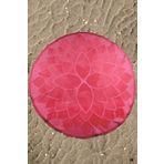 Pembe Yuvarlak Plaj Havlusu Pembe 150 CM