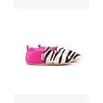 Pembe Zebra Pamuklu Kaydırmaz İlk Adım Bebek Patik