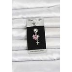 Pembe Zirkon Taşlı Model Göbek Piercing - Ebj260516w42322