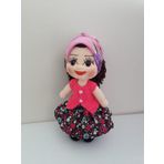 Pembeli Yöresel Köylü Kızı Bebek Amigurumi Organik Oyuncak