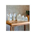 Pembelia Life 6 Parça Bambu Standlı Kare Porselen 1000ml Yağdanlık Ve 3’lu Çay Şeker Türk Kahve Kavanoz Seti