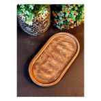 Pembelia Life Doğal Ahşap (21CMX11CM) Amber Sıvı Sabunluk Ve Amber Yağdanlık Yağlık Stand-sunum Tabağı