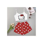 PEMBİŞ HOMEWEAR Hello Kitty 2 Askılı Şort Takımı