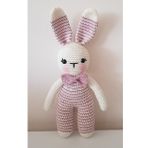 Pembiş Tavşan Uyku Arkadaşı Amigurumi Organik Oyuncak