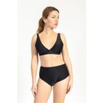 Pemilo Kadın Minimiser Yüksek Bel Bikini Takımı SİYAH 749