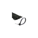 Pemsan 25 cm x 3.6 mm Plastik Cırt Kelepçe Siyah Kablo Bağı