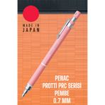 Penac Protti PRC 0,7 mm Pembe Uçlu Kalem, Ergonomik Altıgen Form, Darbelere Dirençli