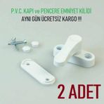 Pencere Emniyet Kilidi Çocuk Hırsız Kilidi Çekmeli Metal 2 ADET